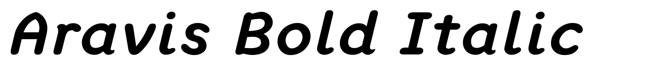 Aravis Bold Italic